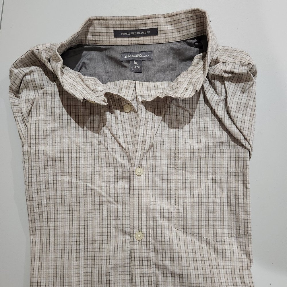 Eddie Bauer T2XL Men's Long Sleeve Dress Shirt